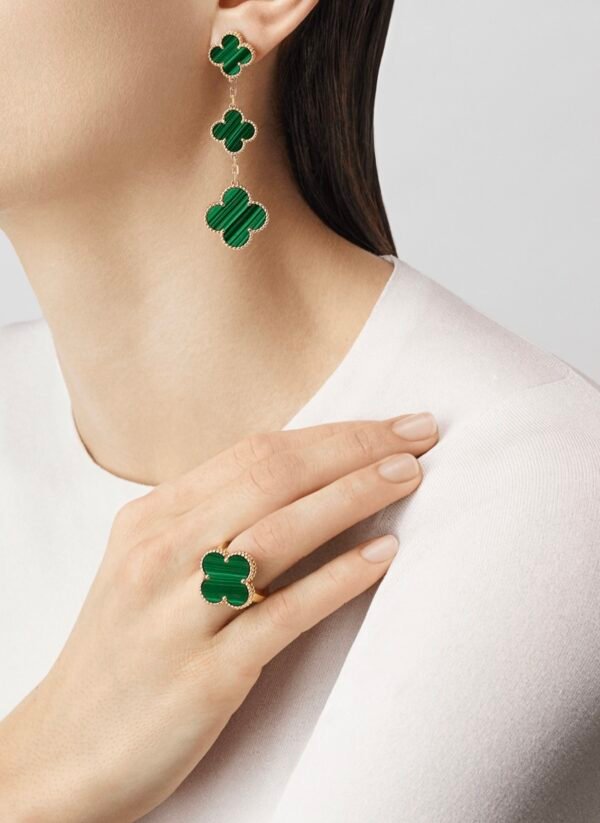 Van Cleef & Arpels. Magic Alhambra earrings, 3 motifs