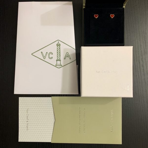 Van Cleef & Arpels. Sweet Alhambra Heart Earrings