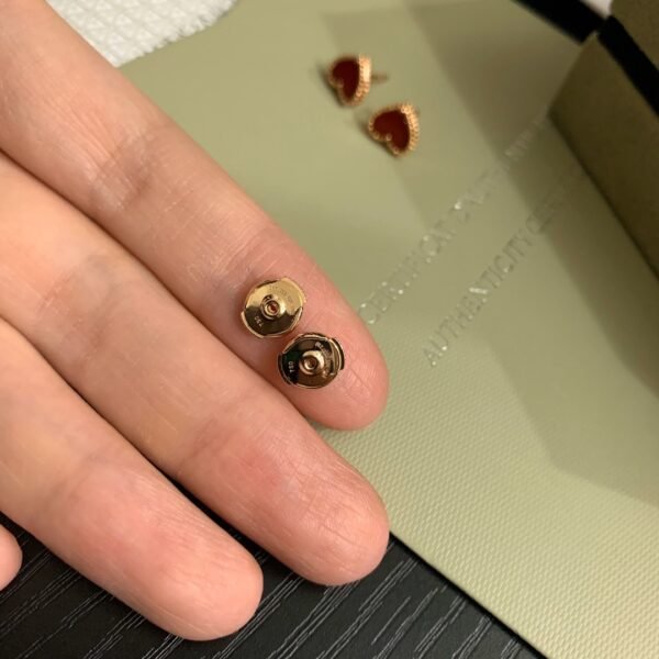 Van Cleef & Arpels. Sweet Alhambra Heart Earrings