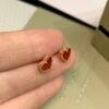 Van Cleef & Arpels. Sweet Alhambra Heart Earrings