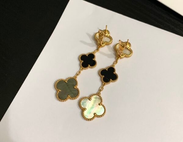 Van Cleef & Arpels. Magic Alhambra earrings, 3 motifs