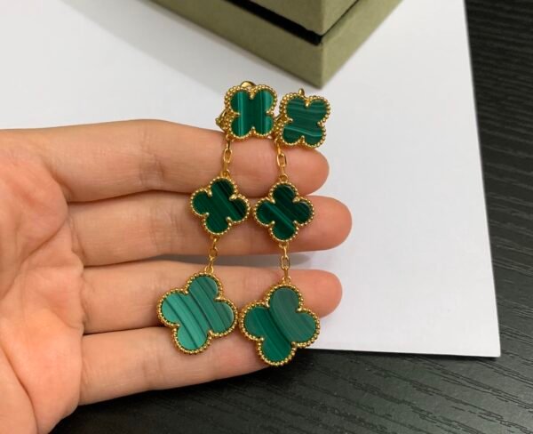 Van Cleef & Arpels. Magic Alhambra earrings, 3 motifs