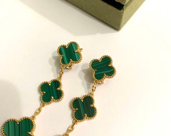 Van Cleef & Arpels. Magic Alhambra earrings, 3 motifs