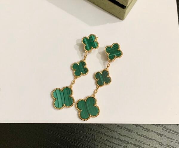 Van Cleef & Arpels. Magic Alhambra earrings, 3 motifs