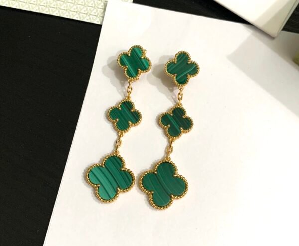 Van Cleef & Arpels. Magic Alhambra earrings, 3 motifs