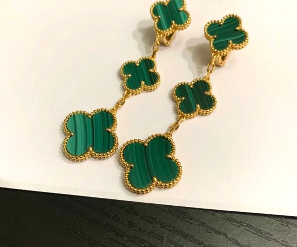 Van Cleef & Arpels. Magic Alhambra earrings, 3 motifs