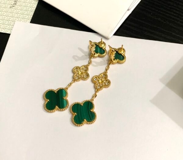 Van Cleef & Arpels. Magic Alhambra earrings, 3 motifs