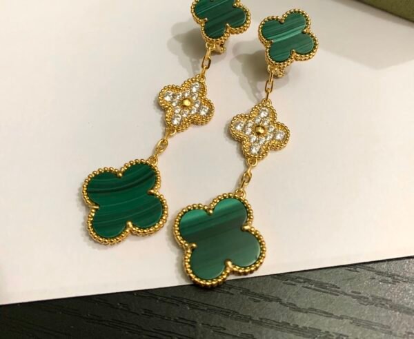 Van Cleef & Arpels. Magic Alhambra earrings, 3 motifs