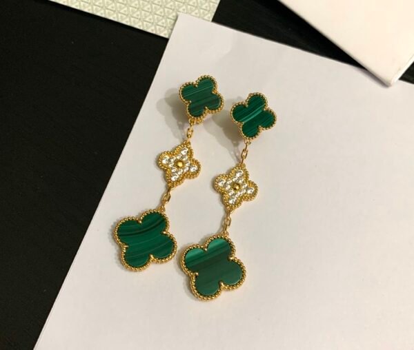 Van Cleef & Arpels. Magic Alhambra earrings, 3 motifs