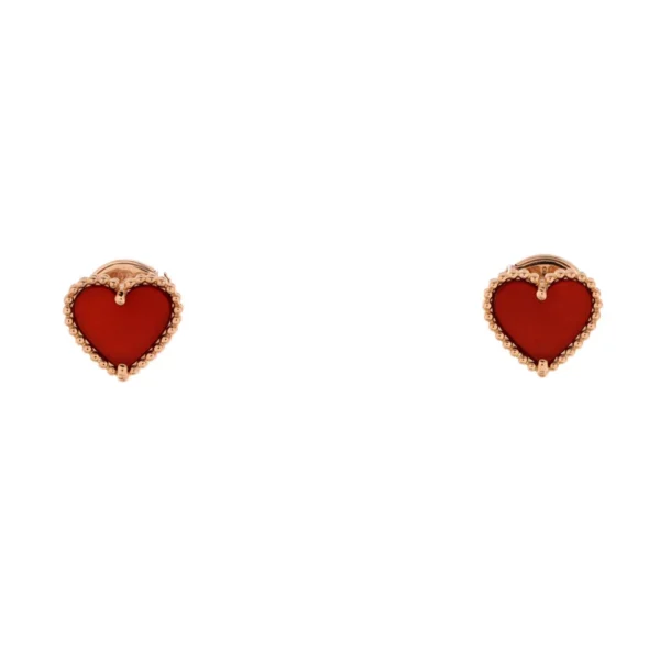 Van Cleef & Arpels. Sweet Alhambra Heart Earrings