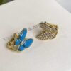 Van Cleef & Arpels. Two Butterfly earrings