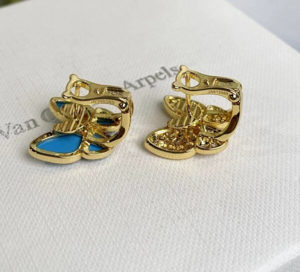 Van Cleef & Arpels. Two Butterfly earrings