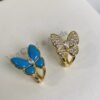 Van Cleef & Arpels. Two Butterfly earrings