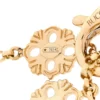 BUCCELLATI. OPERA TULLE YELLOW GOLD BRACELET WITH MOTHER OF PEARL LOGO
