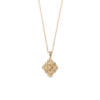 BUCCELLATI. OPERA TULLE PENDANT IN YELLOW GOLD WITH RADIAL TULLE