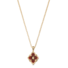 BUCCELLATI. OPERA TULLE PENDANT IN YELLOW GOLD WITH RED ENAMEL