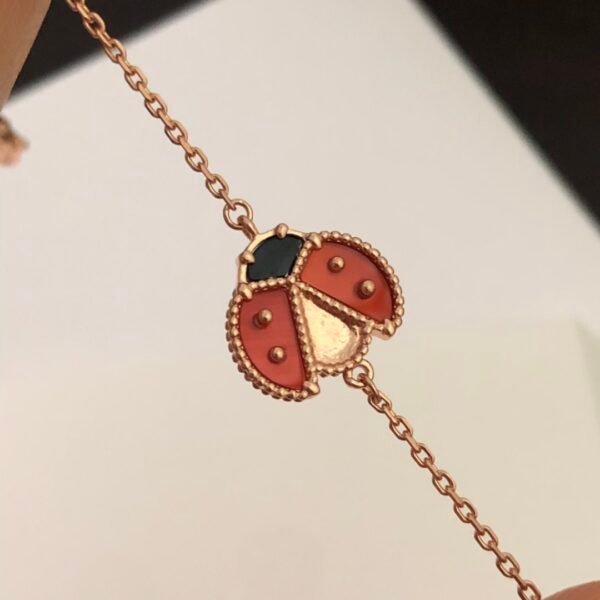 Van Cleef & Arpels. Lucky Spring bracelet, open wings ladybug