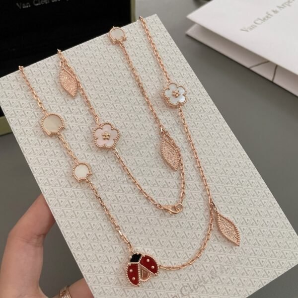 Van Cleef & Arpels. Lucky Spring long necklace, 15 motifs