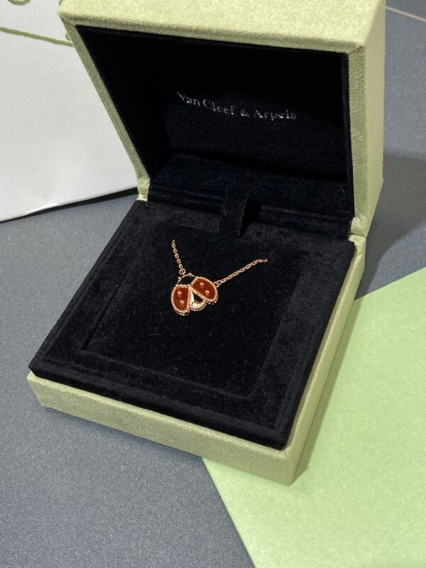 Van Cleef & Arpels. Lucky Spring pendant, open wings ladybug