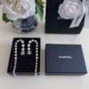 CHANEL. Crystal Long Tassel Earrings