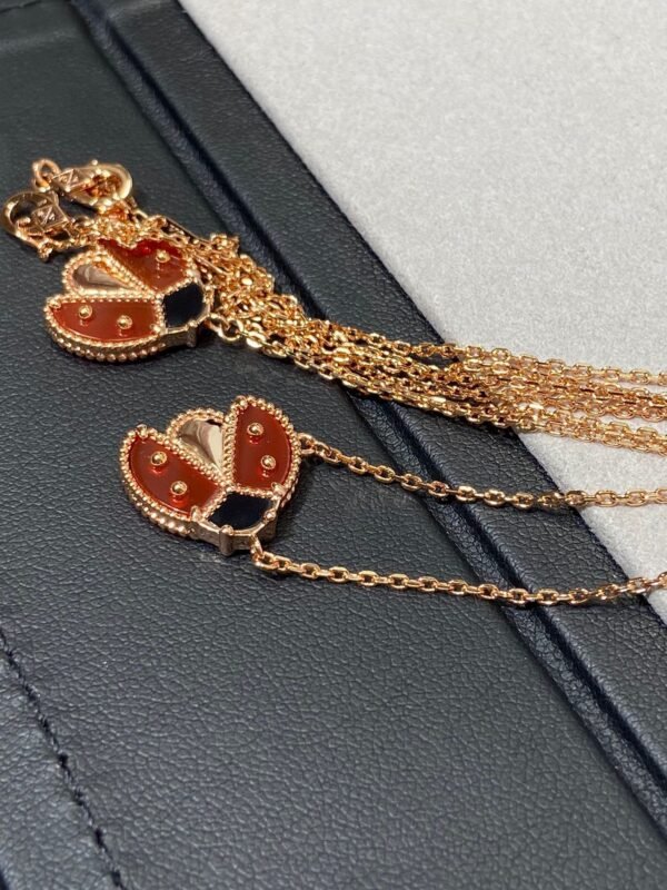 Van Cleef & Arpels. Lucky Spring pendant, open wings ladybug