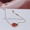 Van Cleef & Arpels. Lucky Spring bracelet, closed wings ladybug