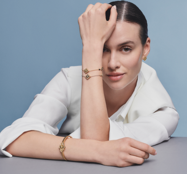 BUCCELLATI. OPERA TULLE YELLOW AND WHITE GOLD RAGGIERA BRACELET