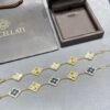 BUCCELLATI. Opera Series Mother-of-Pearl & Laser Cut Inlay Bracelet,5 Motif